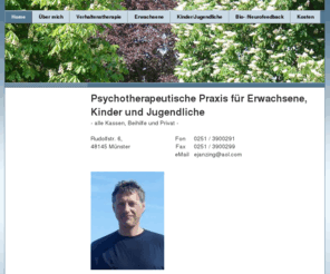 janzing.net: Home - Dipl.-Psych. Elmar Janzing, Münster
Informationen über meine Praxis und meine Leistungen