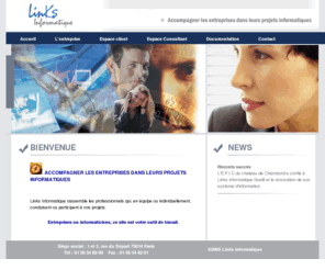 links-informatique.net: Links Informatique
Links Informatique accompagne les entreprises dans leurs dveloppements informatiques et tlcommunication. Missions informatique.