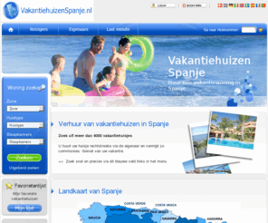 vakantiehuizenspanje.nl: Vakantiehuizen in Spanje- verhuur van bungalows, appartement en villa's in Spanje
Vakantiehuizen in Spanje. VakantiehuizenSpanje.nl biedt woningen te huur in Spanje. Op vakantie in Spanje. Naar Spanje op vakantie. Zon en strandvakantie in Malaga,Alicante,Barcelona,Costa del Sol,Costa Blanca,Costa Brava en mallorca