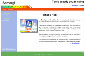 semargl.com: Semargl Company - Tools exactly you missing
Semargl Company - development of the tools for Windows