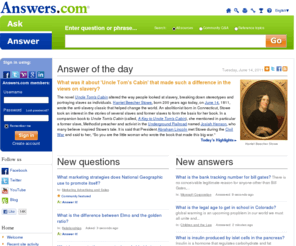 answers.com: Answers.com: Wiki Q&A combined with free online dictionary, thesaurus, and encyclopedias
Answers.com: Wiki Q&A combined with free online dictionary, thesaurus, and encyclopedias. Ask questions, get answers.
