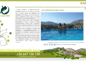 gecoverde.es: Hotel en Castril | El Geco Verde
Hotel El Geco Verde, hotel rural en Castril, en el Altiplano de Granada. Hotel sostenible en armonía con el medio ambiente, con una localización privilegiada.