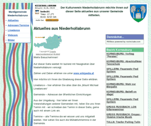 niederhollabrunn.com: Niederhollabrunn
Aktuelles aus unserer Gemeinde