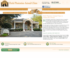 haileanimalclinic.com: Haile Plantation Animal Clinic in Gainesville, FL
Full-service veterinary care, veterinary services, pet boarding, pet grooming and acupuncture at Haile Plantation Animal Clinic in Gainesville, FL