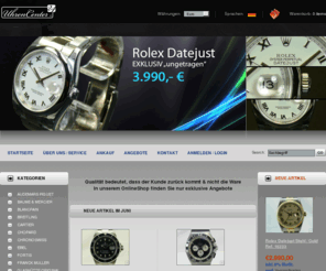 uhrencenter24.com: Uhrencenter24, www.uhrencenter24.com
Uhrencenter24 :  - Audemars Piguet Baume & Mercier Breitling Cartier Chopard Chronoswiss Ebel Franck Muller Glashütte Original Hublot IWC Jaeger-Le Coultre Maurice Lacroix Omega Panerai Phillipe Charriol Rolex Tag Heuer Tudor Zenith Uhrenboxen Zubehör Sonstiges Longines Raymond Weil TW Steel Mühle Glashütte Fortis Blancpain uhrencenter,uhr,uhren,uc,uc24,shop,onlineshop,watch,audemars,audemars piguet,baume,baume mercier,breitling,cartier,chopard,chronoswiss,ebel,franck,franck,muller,glashuette,glashütte,hubolt,iwc,jaeger,coultre,omega,panerai,rolex,tag,heuer,phillipe,charriol,tudor,zenith