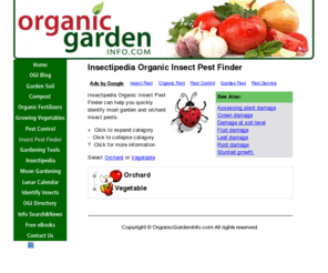 insect-pest-finder.info: Insectipedia Insect Pest Finder
Use Insectipedia Organic Insect Pest Finder to determine what insect pest is causing the plant damage