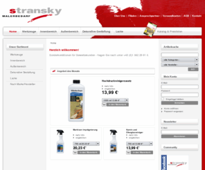 stransky.at: Stransky Malerbedarf | Ihr Onlineshop für Werkzeug, Farben und Spachtelmassen
