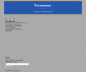 tucumanga.com: Tucumanga
Artículos sobre medios de comunicación, cine, diarios, comics, televisión y actualidad.