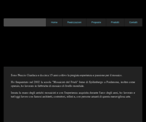 nucciomosaico.com: Nuccio Mosaico Home Page
Nuccio Mosaico: Esecuzione di mosaici prodotti con gli antichi e moderni metodi artigianali.Il mosaico viene ceduto al cliente a 