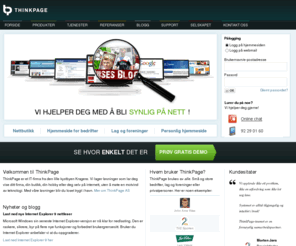 tpside.no: thinkpage.no | Profesjonelle og brukervennlige websider og nettbutikker med ThinkPage CMS
