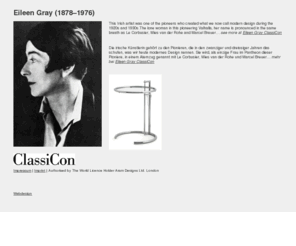 eileen-gray.org: Eileen Gray
Eileen Gray - classic designer of contemporary art