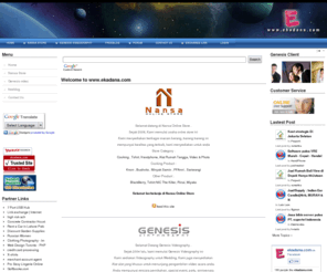 ekadana.com: Welcome to www.ekadana.com
Nansa online Store, Genesis Videography, Software, Forum, free blog, exchange link