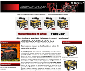 generadorgasolina.es: Generador Gasolina - Generadores Gasolina
Generador Gasolina: Encuentre su generador gasolina aquí. No dude en pedirnos información y aproveche nuestras ofertas en generadores gasolina de calidad.