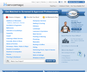 improvemall.com: ServiceMagic.com | Get Matched to Top-Rated Remodelers, Plumbers & More
Find top-rated home improvement contractors in your area. Articles, tips, videos, and photos on home improvements projects.  Kitchen remodeling, bathroom remodels, landscaping, maids, etc.