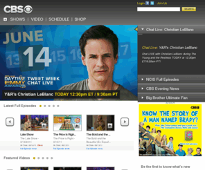 cbscbs.com: CBS TV Network Primetime, Daytime, Late Night and Classic Television Shows
Watch CBS television online.  Find CBS primetime, daytime, late night, and classic tv episodes, videos, and information.