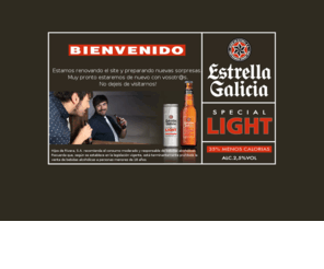 estrellagalicialight.es: Estrella Galicia Light. Tu Estrella pero light
No nos cabe ninguna duda: a partir de ahora Estrella Galicia Special Light ser tu cerveza preferida! Suave, refrescante y ligera! Disfruta de todo el sabor de tu Estrella Galicia Especial pero con un 35% menos de caloras! Y solo 2.5 de alcohol! 