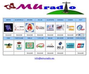 emuradio.es: e MU radio
eMuradio.es - Emisoras municipales de radio de la Regin de Murcia. Noticias, foros, blogs, deportes, fotos. Emisin on-line. Informacin, ocio, el tiempo y ms.