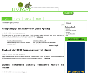 limegator.cz: LimeGator Česká - zprávy, fotografie, video blog agregátor
 Limegator blog agregátor.