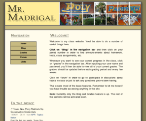 mrmadrigal.com: Mr. Madrigal's Home Page
