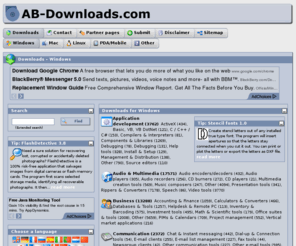 ab-downloads.com: Downloads for Windows
Many free software downloads for Windows