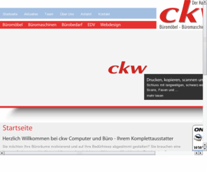 ckw.de: CKW - Computer & Büro GmbH
Website der Firma ckw Computer & Büro GmbH