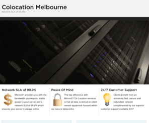 melbournecolocation.com: Colocation Melbourne — Network SLA Of 99.9%
Network SLA Of 99.9%