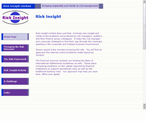 riskinsight.co.uk: Risk Insight
Operational risk consultancy