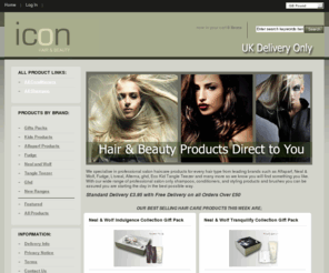 iconhairandbeauty.com: Icon Hair and Beauty Products!, For all your hair and beauty needs
Icon Hair and Beauty Products! :  - Neal and Wolf Tangle Teezer Fudge Ghd New Ranges Kids Products Gifts Packs Alfaparf Products Hair, beauty, shampoo conditioner