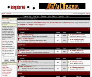 thegodfathertrilogy.net: GangsterBB.NET -  GangsterBB.NET Forums for Mafia Movies & More
GangsterBB.NET - Message Board for Mafia Movies & More