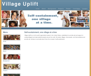 villageuplift.org: Village Uplift
DESCRIPTION OF VILLAGE UPLIFT