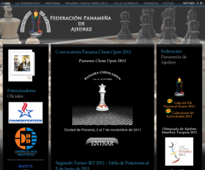 ajedrezpanama.com: Federación de Ajedrez de Panamá
Sitio web de la Federación Panameña de Ajedrez