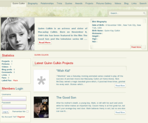 quinnculkin.com: Welcome to Quinn Culkin Fansite
Welcome to Quinn Culkin Fansite