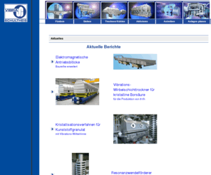 schwingfoerderer.biz: Aktuelles von VIBRA
Aktuelles bei VIBRA Maschinenfabrik SCHULTHEIS GmbH & Co. - 
	 Offenbach/M.