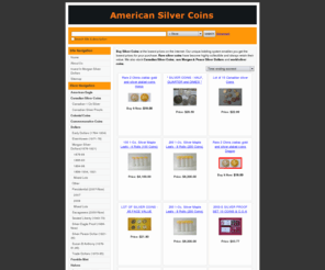 americansilvercoins.info: American Silver Coins
Buy American and Canadian Silver Coins, junk silver coins, military and rare silver coins like Morgan Silve Dollar and Peace Silver Dollar. Also buy American Eagle Silver dollars and half dollars like Franklin and Kennedy. Perth Mint Lunar silver.