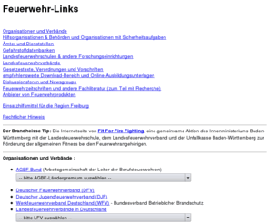 philippgolecki.de: Feuerwehr-Links
Sammlung feuerwehrrelevanter Internetadressen.