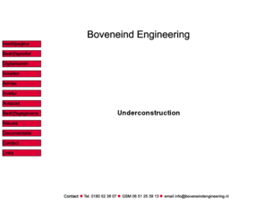 boveneindengineering.biz: Gereserveerde domeinnaam - Domeinregistratie €9,- per jaar, registreer je domein nu snel en makkelijk! Mijndomein.nl
Registreer nu je domeinnaam vanaf €9,- per jaar. Mijndomein.nl de grootste hoster van Nederland!