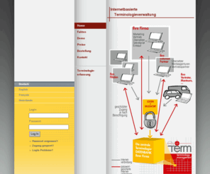 evoterm.org: Terminologie
Internetbasierte Terminologieverwaltung. Ihre Terminologie wird auf einem Internet-Server gespeichert, der optimal fÃ¼r die sichere Speicherung und den schnellen Datenabruf eingerichtet ist. 