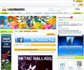 latestmusicsite.com: Latest Music Site share Music, video, Lyrics, News, Articles, Download, Upload and Playlist
Latest Music Site Search and create Playlist for Muisc, Video, Artical and Lyrics