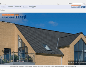 randerstegl.com: Frontpage
Randers Tegl is the sales organisation for 7 tileworks in Denmark and Germany, distributing a complete assortment of tile.