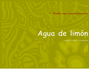 aguadelimonbenidorm.com: Agua de Limón - Detalles, ropa y complemento online . tu tienda en Benidorm
Agua de Limón es una tienda de complementos ropa regalos y detalles, con marcas como surkana, unode50, sin receta, tantra, ciclón. Vendemos online.