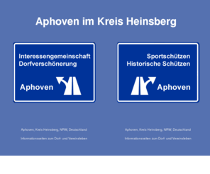 aphoven.de: Schießsport Dorfverschönerung Schützen, Aphoven, Kreis Heinsberg, NRW, Deutschland Informationsseiten zum Dorfleben und Vereinsleben
Schießsport, Schützen, Aphoven, Interessengemeinschaft, Dorfverschönerung, Schießsportgruppen, Kreis, Heinsberg, NRW, Deutschland Informationsseiten zum Dorfleben und Vereinsleben