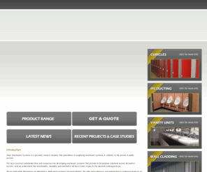 atlas-washrooms.co.uk: Atlas Washroom Systems Limited - Cubicles • Vanity Units • Ducting Systems • Lighting Pelmets • Postforming
Atlas Washroom Systems is a privately owned company that specialises in supplying toilet and changing room facilities to the private and public sectors. This service includes the design, manufacture and installation of a diverse range of high quality, cost effective and innovative washrooms solutions.