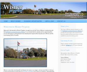 wisnerprogress.com: Wisner Progress — Driving Progress in Franklin Parish, Louisiana — In Partnership with NELEA
WisnerProgress.com is the official web site for economic development in Wisner and Franklin Parish, Louisiana. This site is a source for information about Wisner, Franklin Parish and economic opportunities in the region.