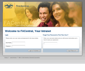 firstam.net: First American Central - User Login
