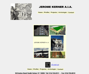 jkerner.com: Jerome Kerner, architect in Westhcester County, NY specializing in sports, commercial, residential, renovations
Jerome Kerner, AIA, is an architect in northern Westchester County, New York, who works on new construction and renovations for residential, commercial, and industrial buildings with a specialty in single-use or multi-purpose sports facilities.