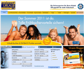 preiswert-urlaub.net: Preiswert Reisen, Billig Urlaub online buchen - Preiswert-Urlaub.de
Urlaub preiswert buchen, Lastminute Reisen billig online buchen und verreisen mit den Experten. Ab in den Urlaub mit vom TÜV SÜD geprüfter Qualität.