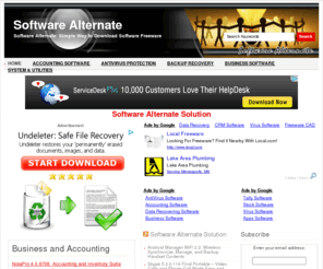 software-freeware.net: Software Alternate
Software Alternate is a simple way to download accounting software, business management software, backup recovery and many more