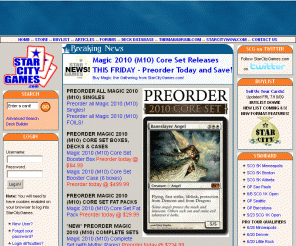 starcitygames.com: Magic: The Gathering Strategy at StarCityGames.com
Selling over 15,000 Magic the Gathering singles and packing over 8,000 Magic strategy articles, StarCityGames is the finest source for Magic: the Gathering sales, strategy, and humor!