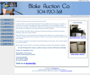 blakeauction.com: Welcome
Auction Company serving West Virginia and Virginia