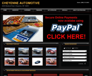 cheyenneautomotive.com: Cheyenne Automotive | New  dealership in Cheyenne, WY 82001
Cheyenne, WY New, Cheyenne Automotive sells and services  vehicles in the greater Cheyenne